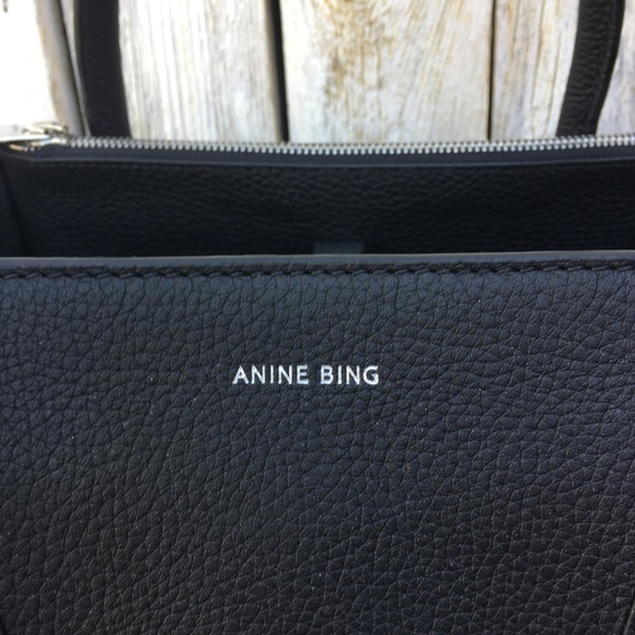 NWT Anine Bing Madison Handbag Leather Black - Picture 4 of 16